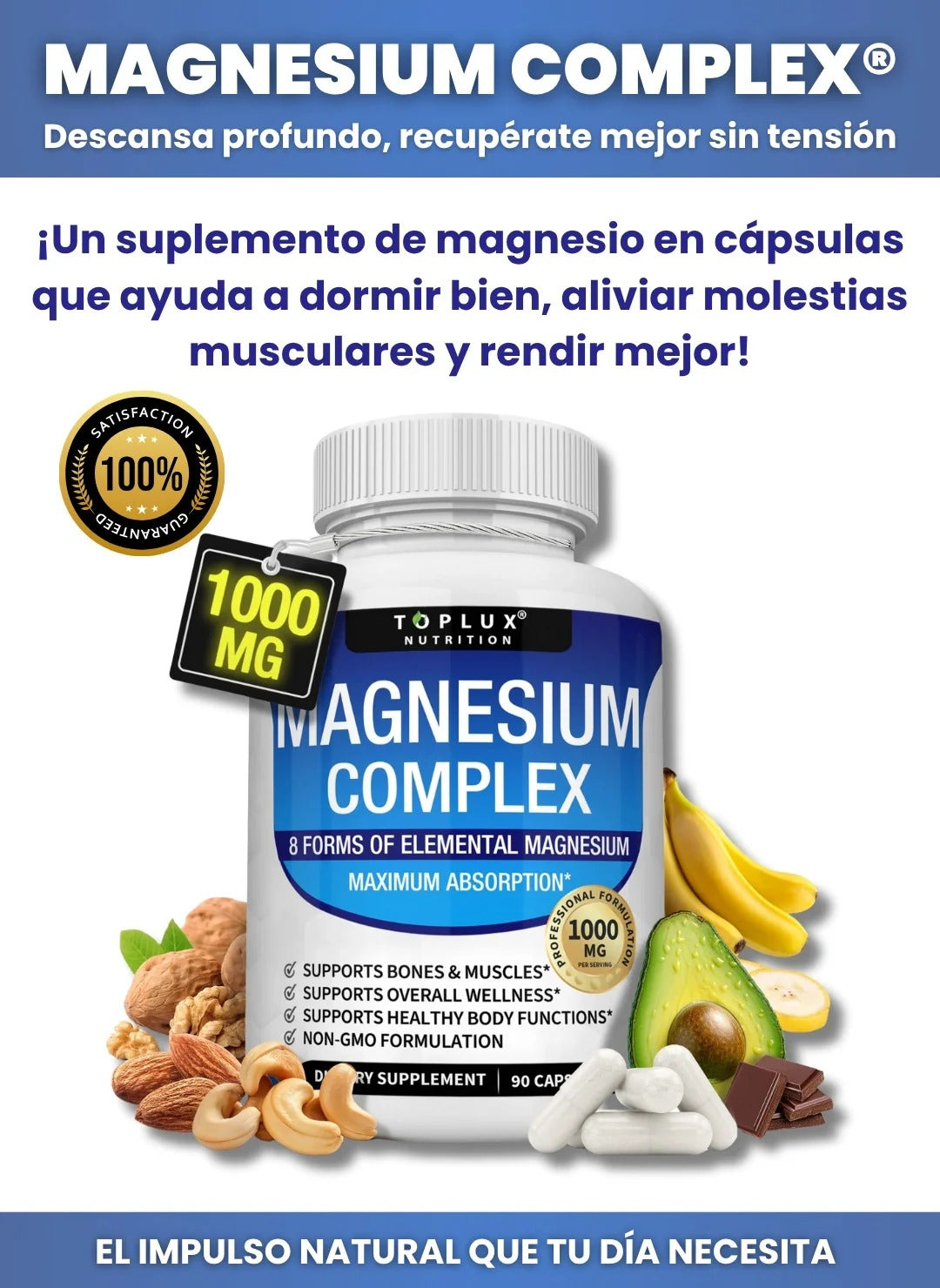 Magnesium Complex 8 en 1®: Fortalece tus huesos y recupera la movilidad que el dolor te quitó