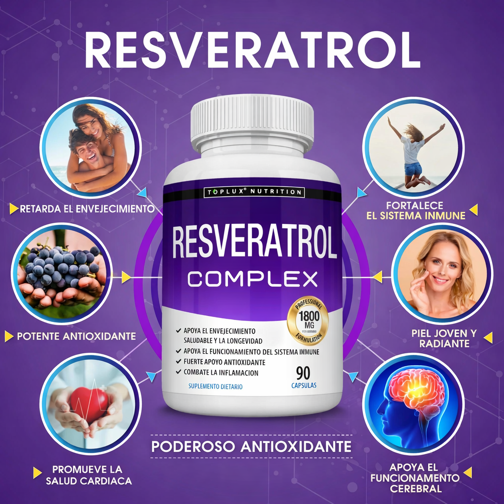 Resveratrol Complex®: El secreto natural para borrar 10 años de arrugas en tu rostro