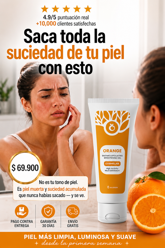 Nuevo Gel Exfoliante Orange®: Remueve la piel muerta al instante y aclara las manchas desde el primer uso
