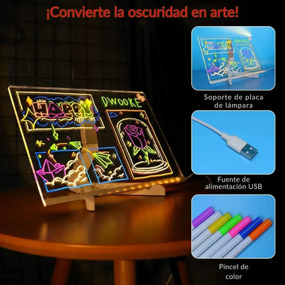 MAGIC DRAW® – La pizarra LED que hace brillar la imaginación de tu peque ✨🧠