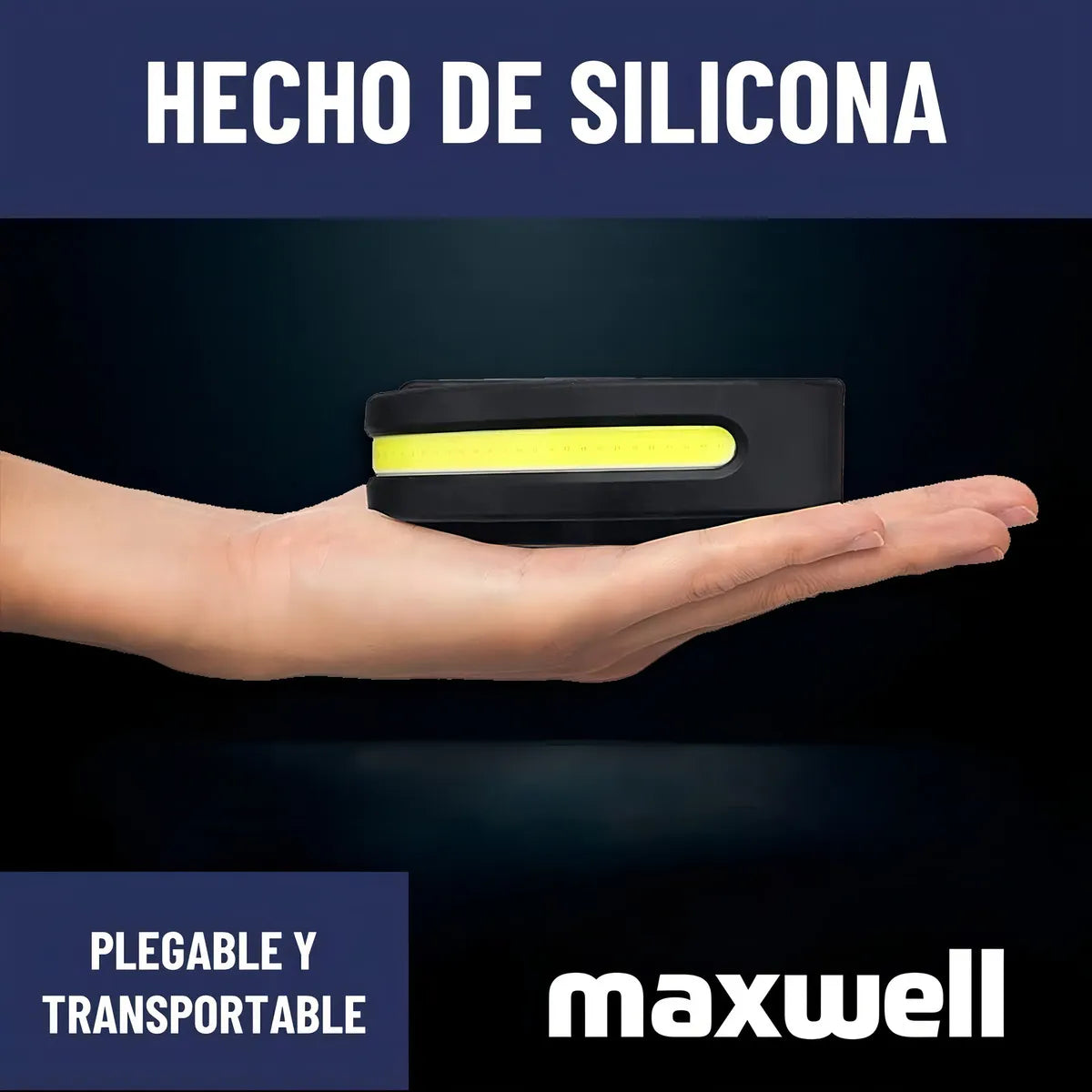 Linterna LED Maxwell®: Ilumina tu camino y mantén tus manos libres al instante