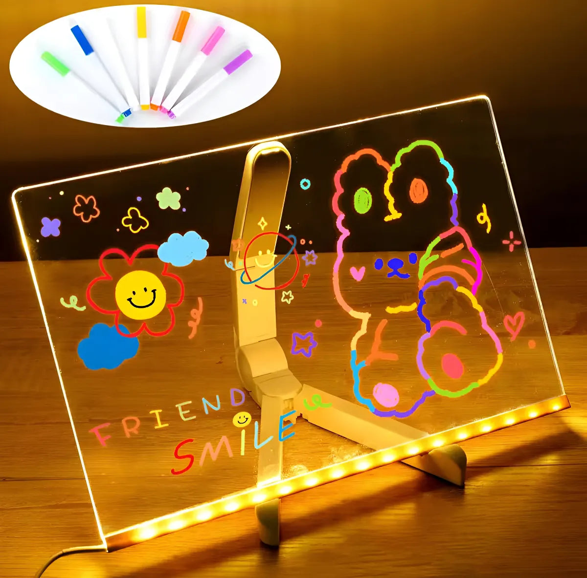 MAGIC DRAW® – La pizarra LED que hace brillar la imaginación de tu peque ✨🧠