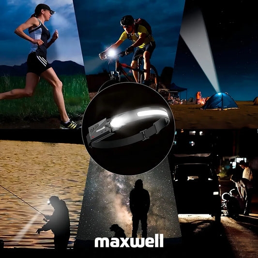Linterna LED Maxwell®: Ilumina tu camino y mantén tus manos libres al instante