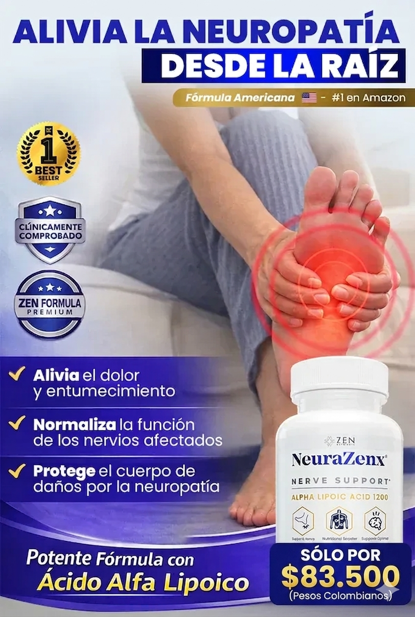 Nuevo NEURAZENX®: Elimina el dolor por neuropatía y recupera la sensibilidad en solo 3 semanas.