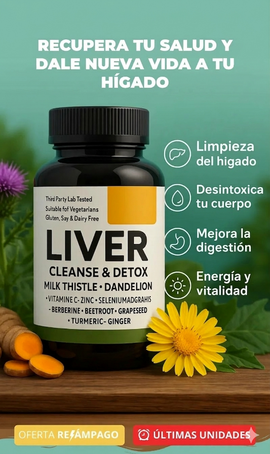 LIV LIVER CLEANSE DETOX®: Desintoxica tu hígado y recupera energía.