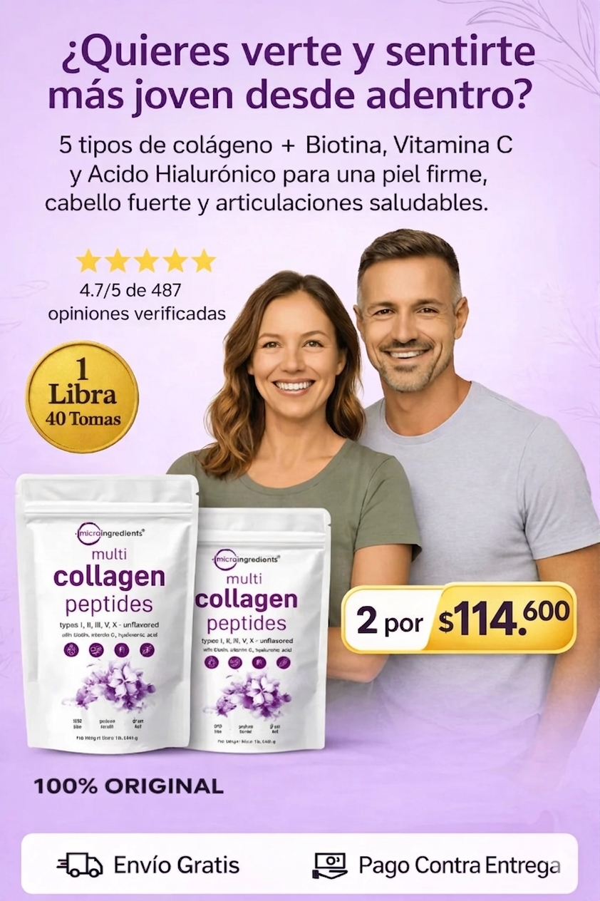 ¡OFERTA 2X1! MULTI COLAGENO PEPTIDES® El secreto para una piel más firme y articulaciones sin dolor