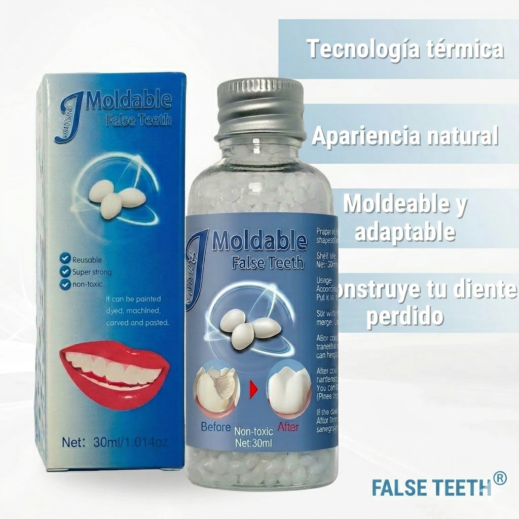 Nuevo Kit de Reparación Dental®: ¡Recupera tu sonrisa perfecta y tu confianza al instante sin ir al dentista!